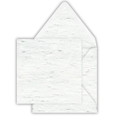 Enveloppe en papier ensemencé