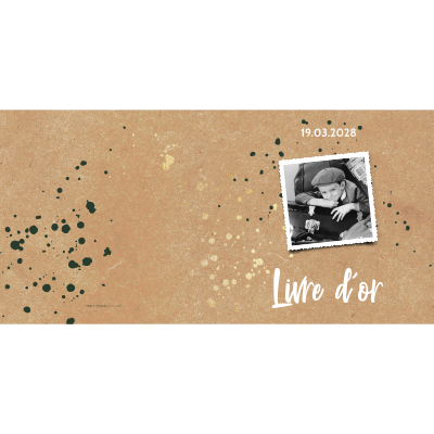 MHJUFGD Livre D'Or Personnalisé 18e Anniversaire - Texte Nom & Date, Livre De Connexion Invités Avec Cœurs En Bois, Décoration Fête Originale (Style 7)